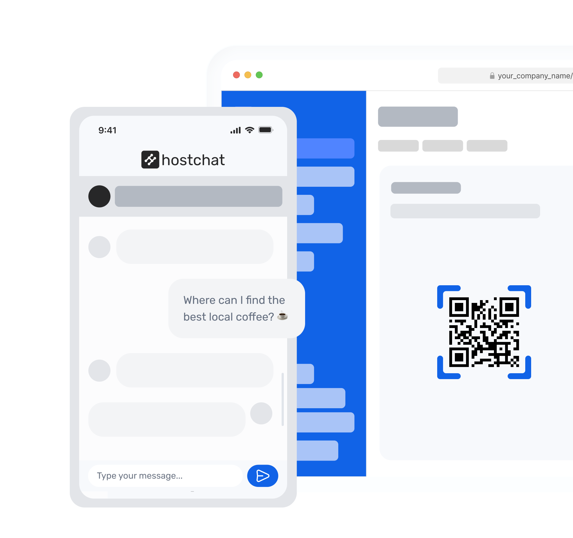 HostChat Guest Portal Interface